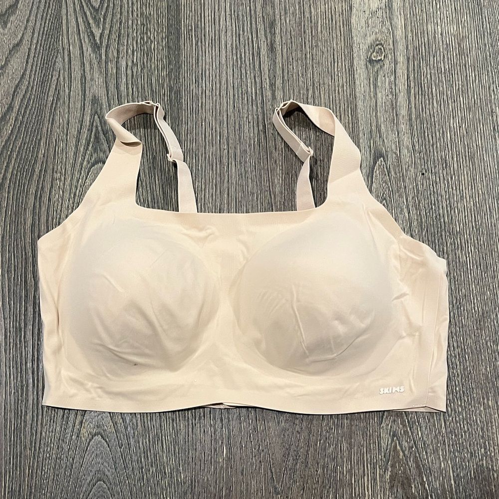 NWOT Skims Bra Naked Plunge Brallete Adjustable Straps Unlined Sand Plus Size 3X